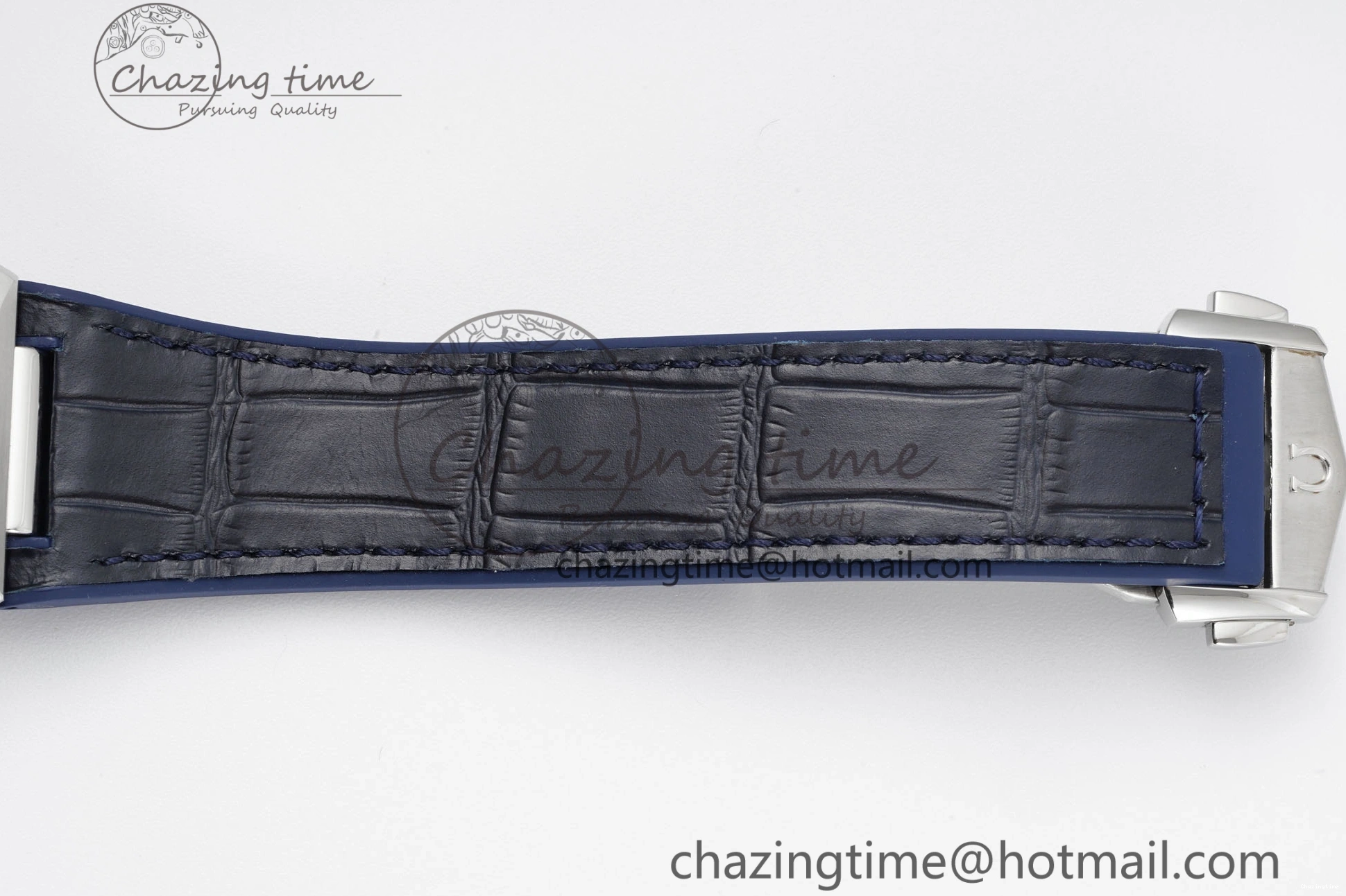 0114 Constellation Blue Ceramic SS 8F 1:1 Best Edition Blue Dial on Blue Gummy Strap A TravelReady 7800